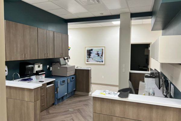 Interior photo of Oschner Community Health Center remodel