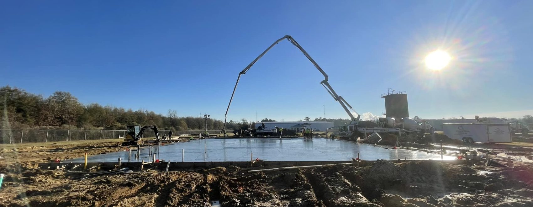 Photo of Ouachita Parish Fire Department foundation construction