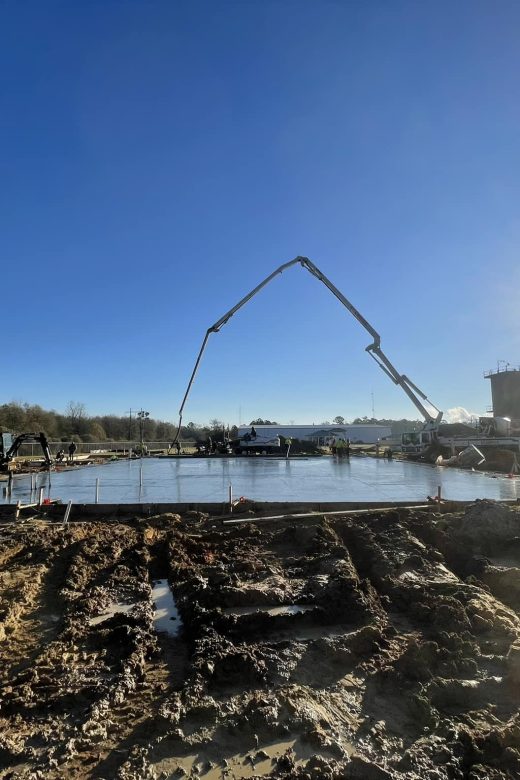 Photo of Ouachita Parish Fire Department foundation construction