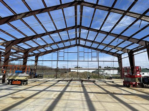 Photo of Ouachita Parish Fire Department Vehicle Repair Garage construction progress