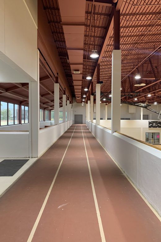 Interior photo of ULM Intramural Center project