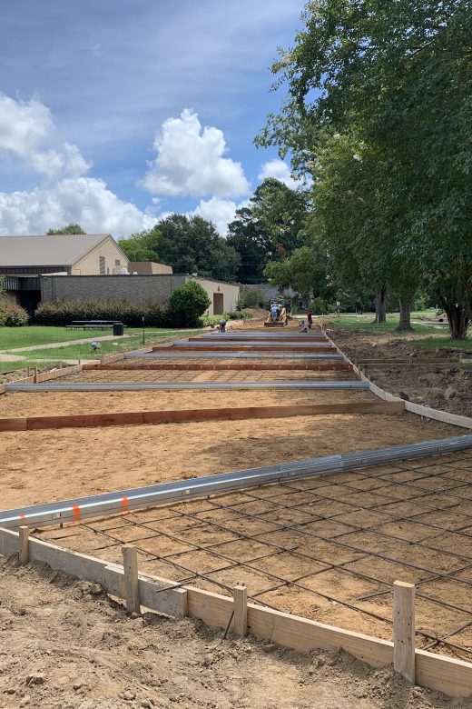 Photo of Mangham Schools driveway and sidewalks construction