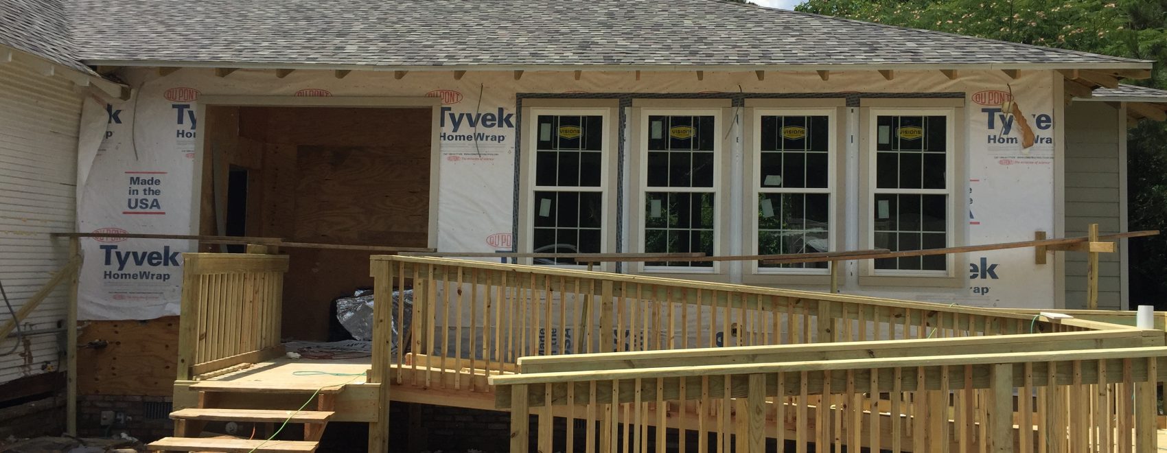 Exterior photo of Bienville Parish Library addition