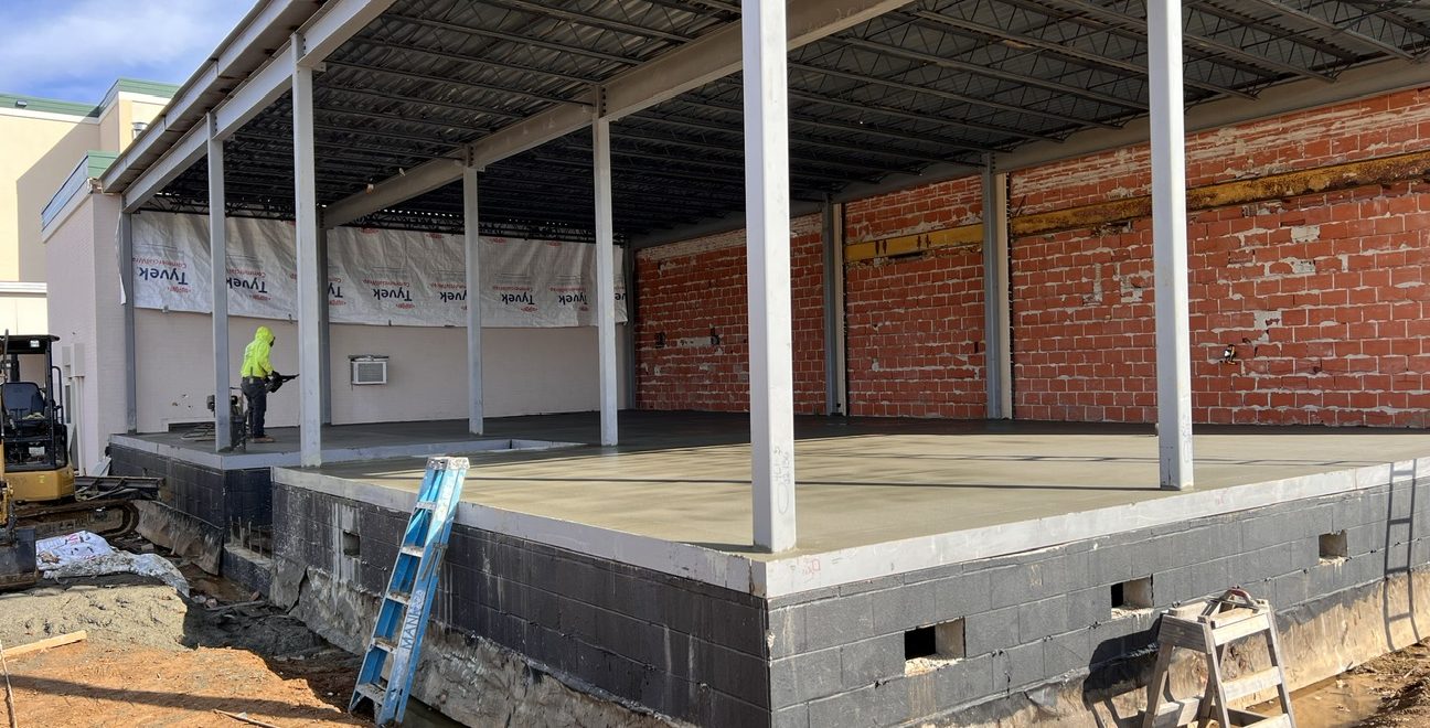 Exterior photo of Franklin Medical Center foundation expansion