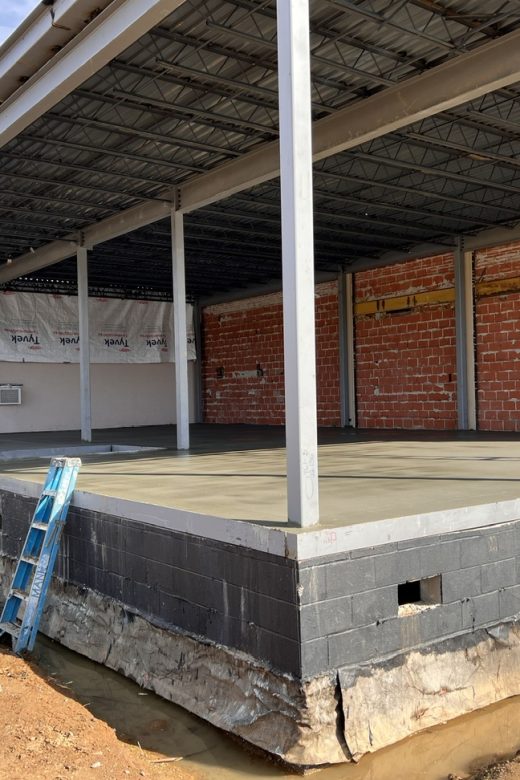 Exterior photo of Franklin Medical Center foundation expansion