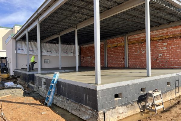 Exterior photo of Franklin Medical Center foundation expansion