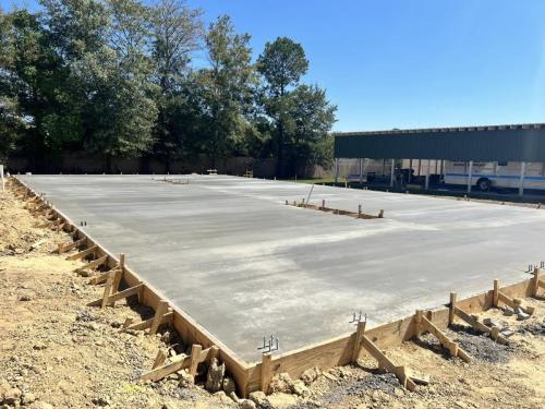 Photo of Ouachita Parish Fire Department foundation construction