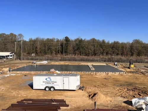 Photo of Ouachita Parish Fire Department foundation construction