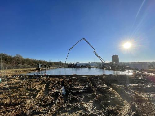 Photo of Ouachita Parish Fire Department foundation construction