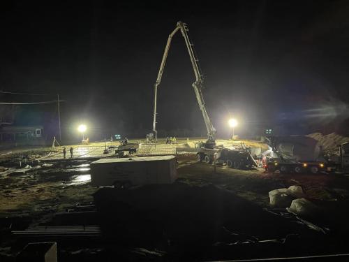 Photo of Ouachita Parish Fire Department foundation construction