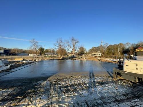 Photo of Ouachita Parish Fire Department Vehicle Repair Garage construction progress