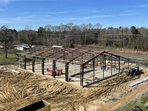 Photo of Ouachita Parish Fire Department Vehicle Repair Garage construction progress