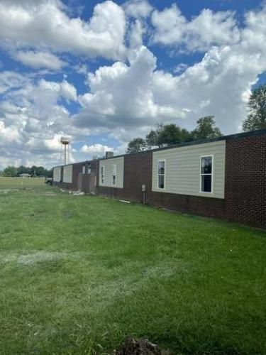 Interior photo of Start Elementary School renovations progress