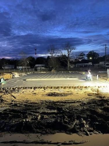 Photo of Ouachita Parish Fire Department Vehicle Repair Garage construction progress