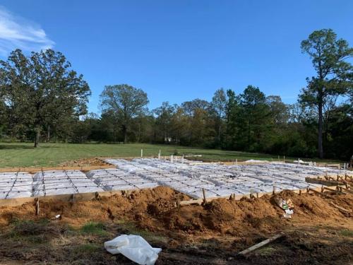 Exterior photo of G.B. Cooley Group Home construction progress