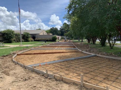 Photo of Mangham Schools driveway and sidewalks construction