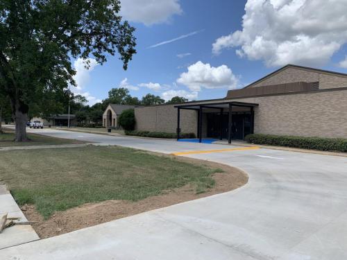 Photo of Mangham Schools driveway and sidewalks construction