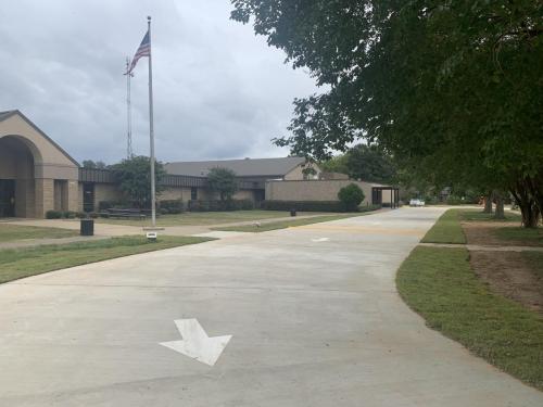 Photo of Mangham Schools driveway and sidewalks construction