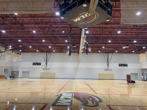 Interior photo of ULM Intramural Center project