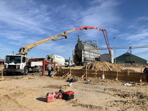 Photo of Kennedy Rice Mill addition construction