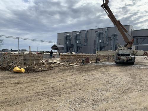 Photo of Kennedy Rice Mill addition construction