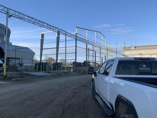 Photo of Kennedy Rice Mill addition construction