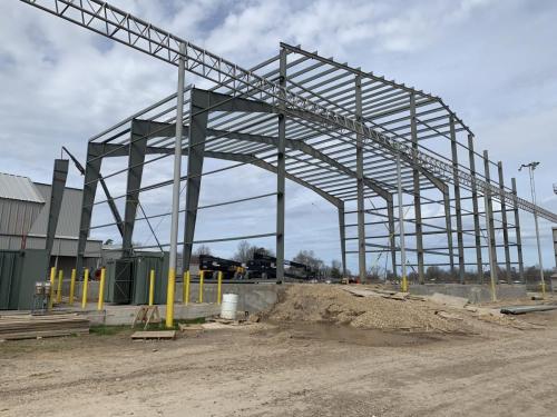 Photo of Kennedy Rice Mill addition construction