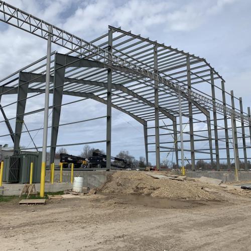 Photo of Kennedy Rice Mill addition construction