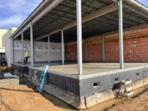 Exterior photo of Franklin Medical Center foundation expansion