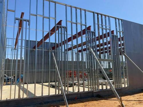 Exterior photo of Walgreens Pine Bluff construction progress