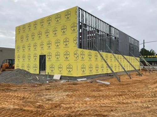 Exterior photo of Walgreens Pine Bluff construction progress