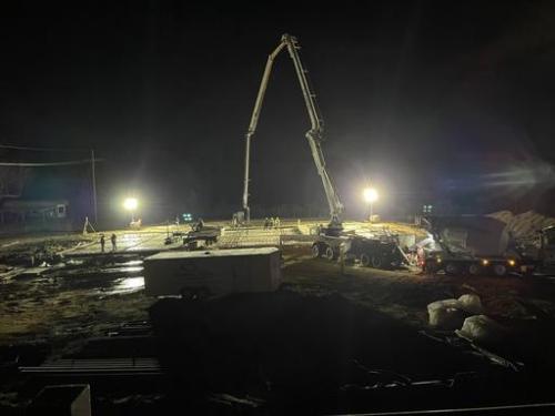 Photo of Ouachita Parish Fire Department Vehicle Repair Garage construction progress